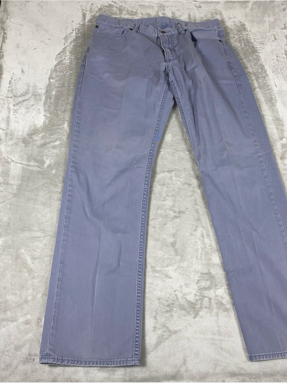 Polo Ralph Lauren Men’s Faded Lavender Periwinkle Jeans 650 size 34x32  Y2K